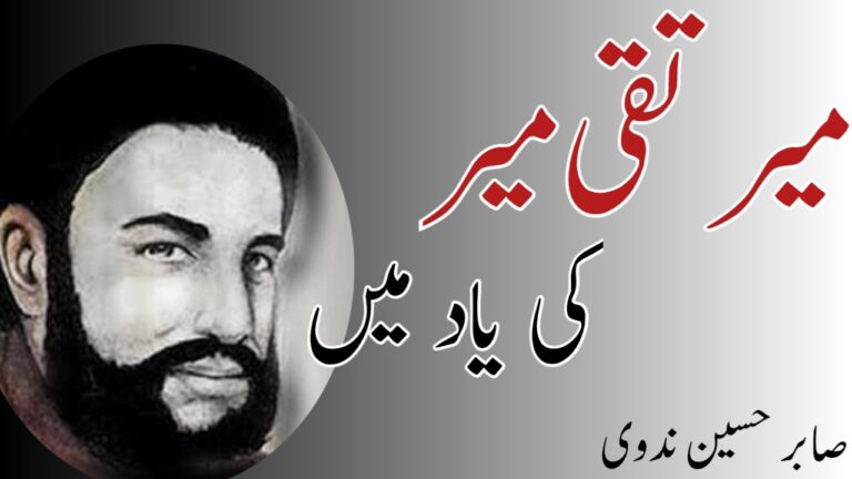 Read more about the article میر تقی میر کی یاد میں